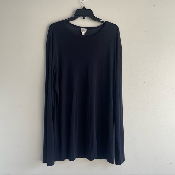 Armani Collection Black Silk Long Sleeve Top - 22557 - Picture 2 of 8